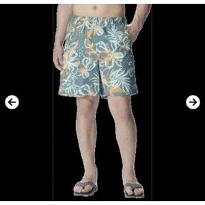 Columbia PFG Super Backcast Tranquil Teal 6” Inseam Water Shorts Men’s Small New